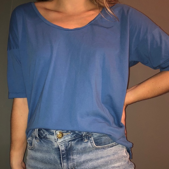 American Apparel Tops - American Apparel Blue Short Sleeve Tee